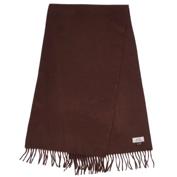 Hermes Scarf Shawl Cashmere Fringe